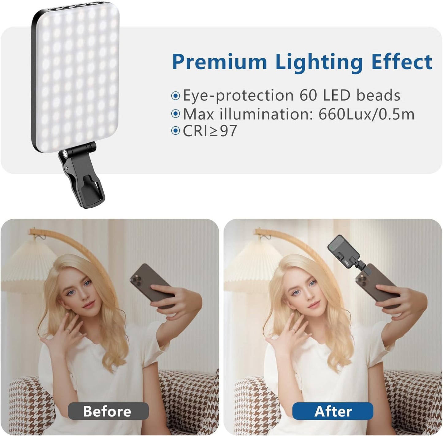 Clip on Selfie Light
