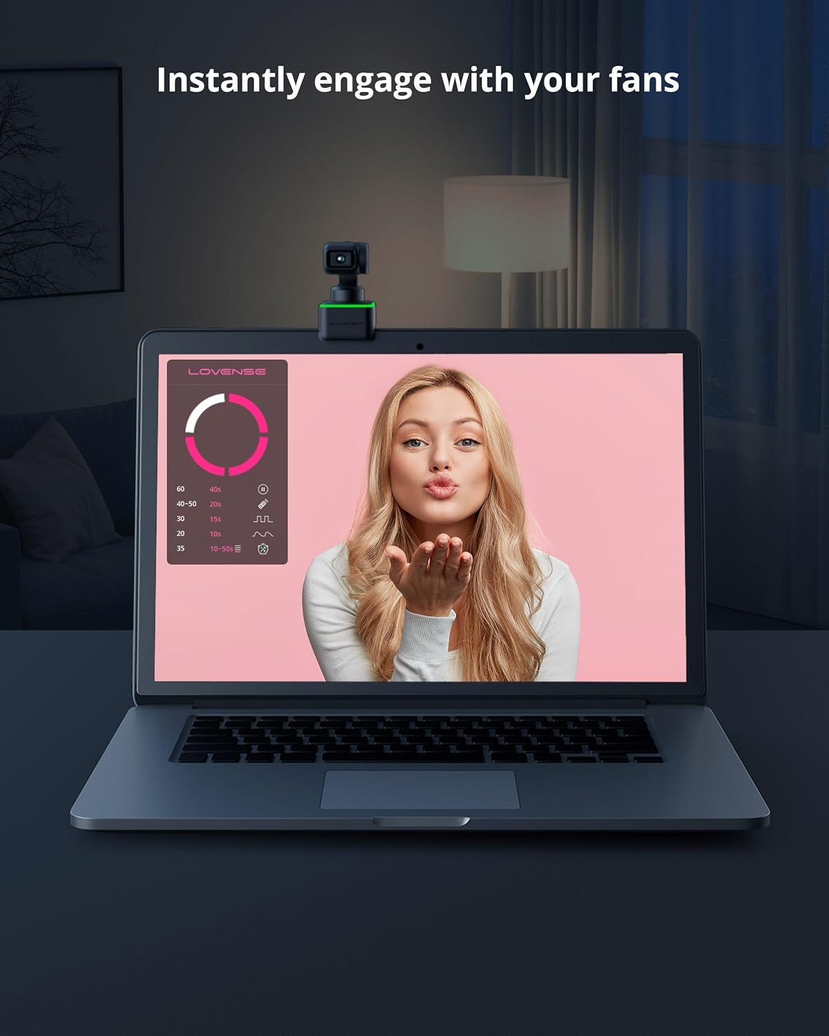 LOVENSE Webcam, Ultra HD 4K AI Webcam
