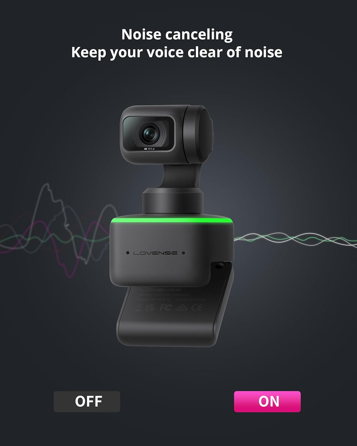 LOVENSE Webcam, Ultra HD 4K AI Webcam