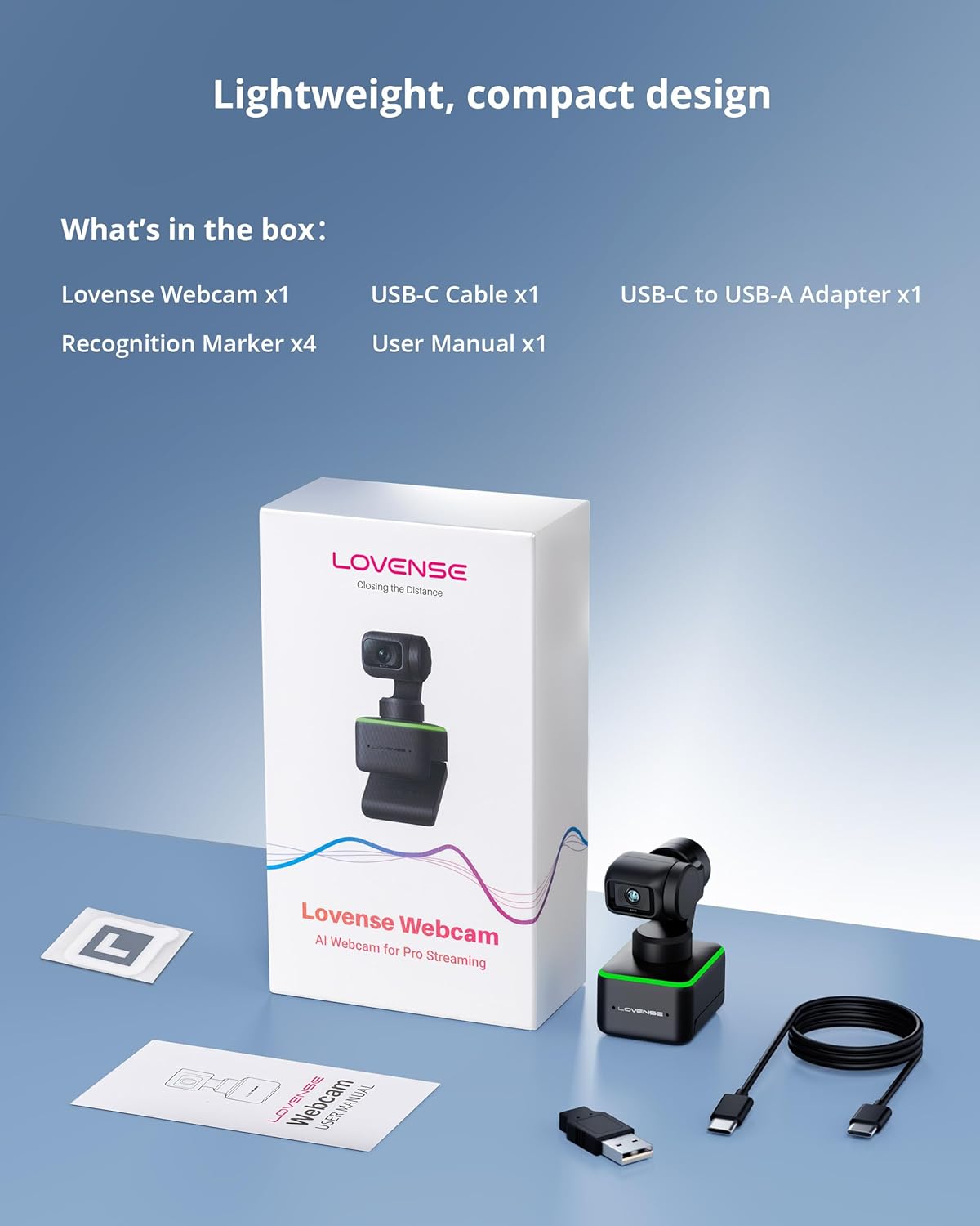 LOVENSE Webcam, Ultra HD 4K AI Webcam